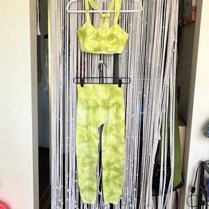 FREE PEOPLE ON THE RADAR GOOD KARMA TIE-DYE MEDIUM 2 PIECE